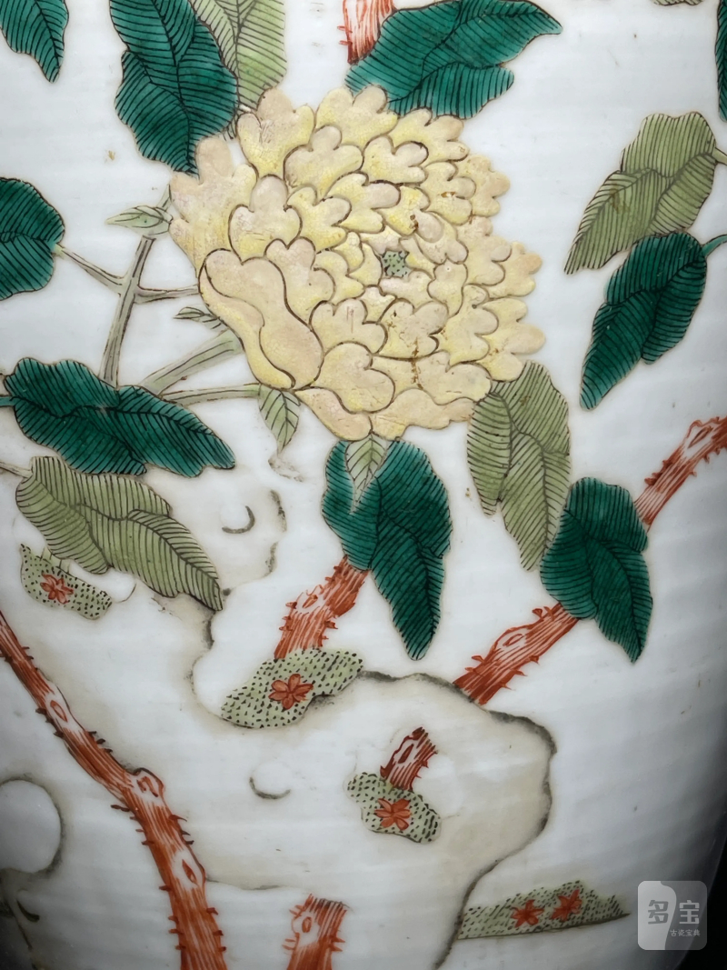 民国 粉彩花卉纹大瓶 - 图8
